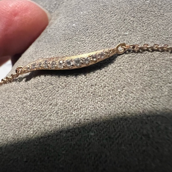 Kendra Scott NWT rose gold tone Jemmina 7” bracelet with CZ. - Picture 5 of 10